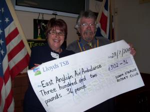 Presentation to East Anglian Air Ambulance